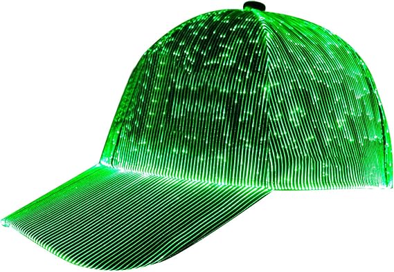 LED Cap Fiber Optic Hat EDM Baseball Caps Light Up