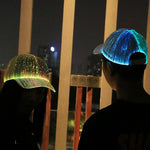 LED Cap Fiber Optic Hat EDM Baseball Caps Light Up