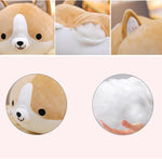 Levenkeness Corgi Dog Plush Pillow