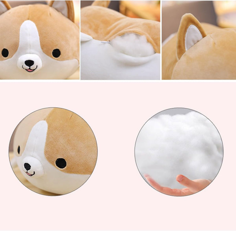Levenkeness Corgi Dog Plush Pillow