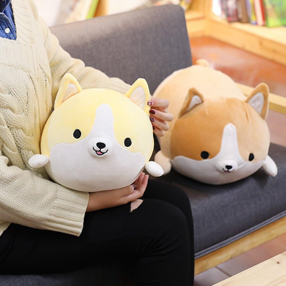 Levenkeness Corgi Dog Plush Pillow