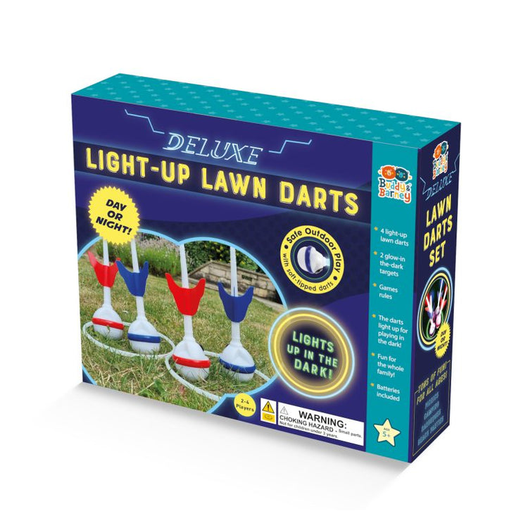 Light Up Lawn Darts - Glowing Target Fun by Buddy & Barney
