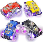Light-Up Monster Truck Push-and-Go Cars (2-Pack)