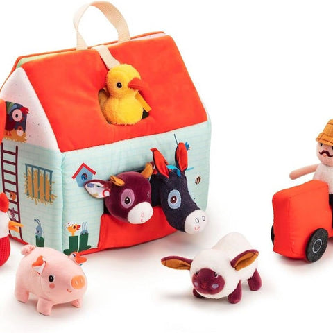 Lilliputiens My First Farm - Soft Animal Playset for Toddlers