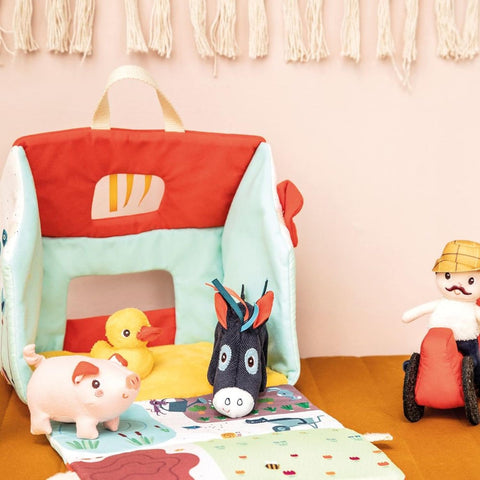 Lilliputiens My First Farm - Soft Animal Playset for Toddlers