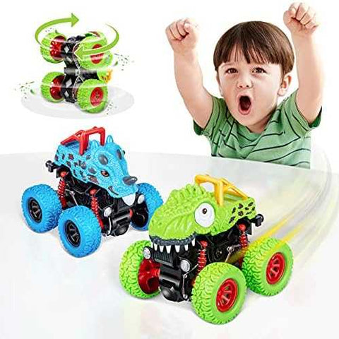 LODBY Push-and-Go Dinosaur Monster Truck