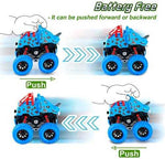 LODBY Push-and-Go Dinosaur Monster Truck