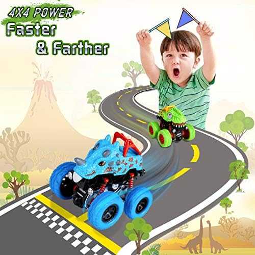 LODBY Push-and-Go Dinosaur Monster Truck