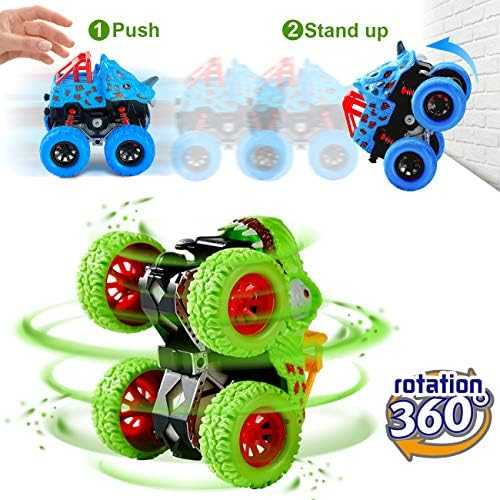 LODBY Push-and-Go Dinosaur Monster Truck