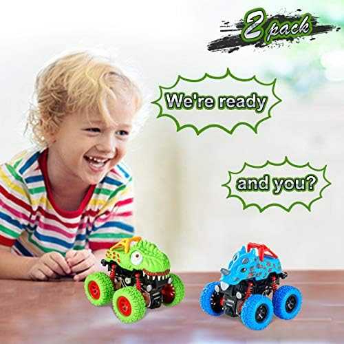 LODBY Push-and-Go Dinosaur Monster Truck