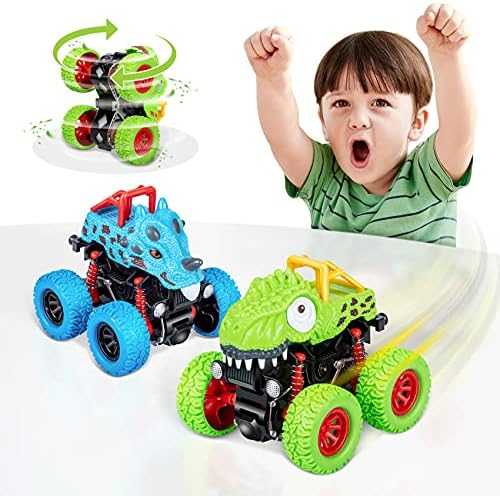 LODBY Push-and-Go Dinosaur Monster Truck