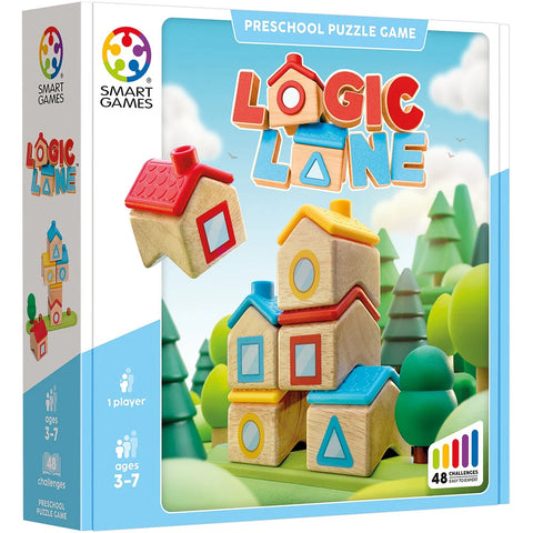 Logic Lane - 48 Wooden House Challenges