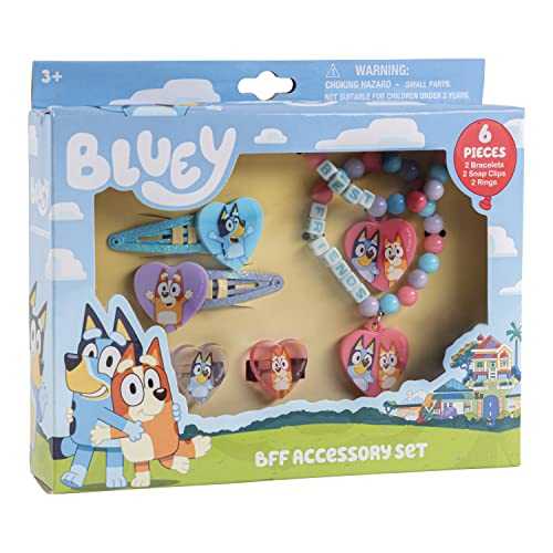 LUV HER Bluey BFF Jewelry Box Set (6 pcs)