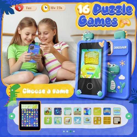 Luyiilo Kids Smart Phone Toy with Touchscreen & Dual Camera