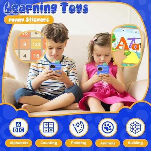 Luyiilo Kids Smart Phone Toy with Touchscreen & Dual Camera