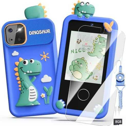 Luyiilo Kids Smart Phone Toy with Touchscreen & Dual Camera