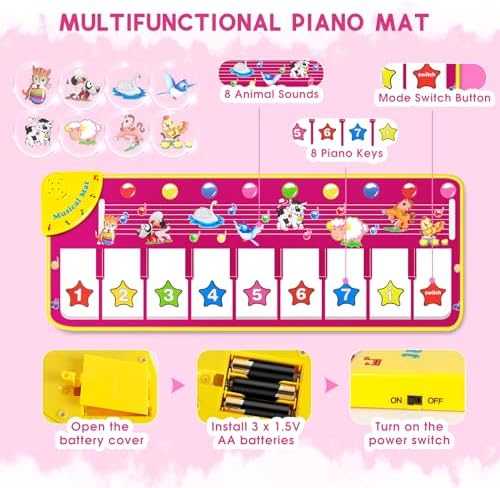 M SANMERSEN Musical Floor Piano Mat (39.5")