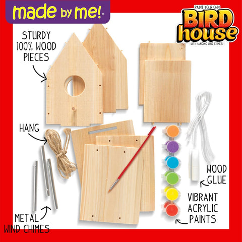 Made By Me Build & Paint Your Own Wooden Bird House Horizon Group USA