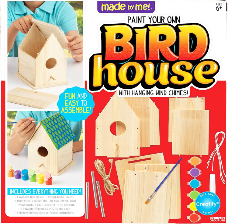 Made By Me Build & Paint Your Own Wooden Bird House Horizon Group USA