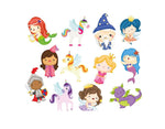 Magical Creatures - Bath Time Stickers