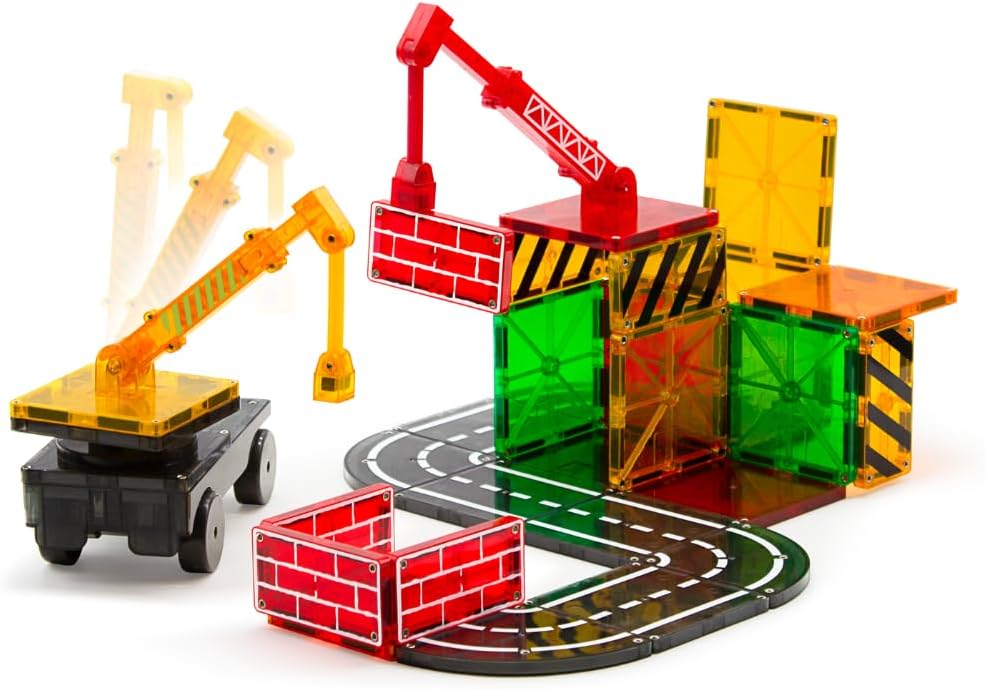 MAGNA-TILES Builder 32-Piece Magnetic Construction Set