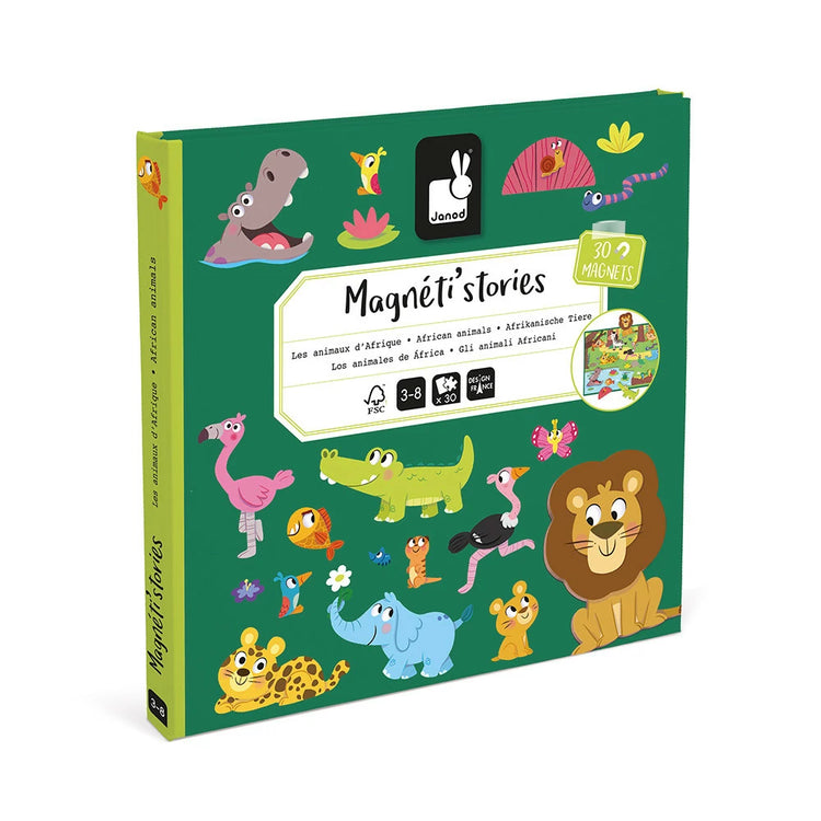 Janod African Animals Magneti'Stories - 30-Piece Safari Fun