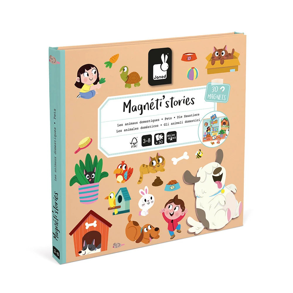 Janod Domestic Animals Magneti'Stories - 30-Piece Pet Play
