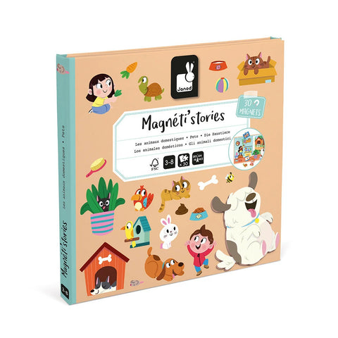 Janod Domestic Animals Magneti'Stories - 30-Piece Pet Play