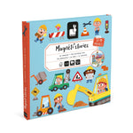 Janod Construction Site Magneti'Stories - 30-Piece Builder Fun