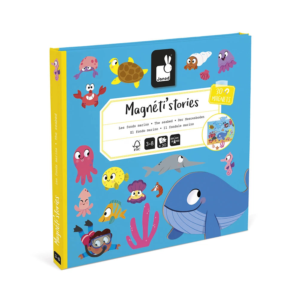 Janod The Seabed Magneti'Stories - 30-Piece Ocean Adventures