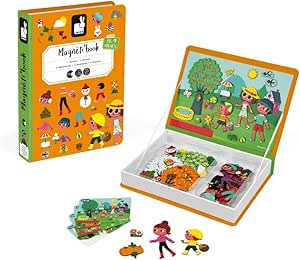 Janod 4 Seasons Magneti'Book - 115 Magnets for Season Play