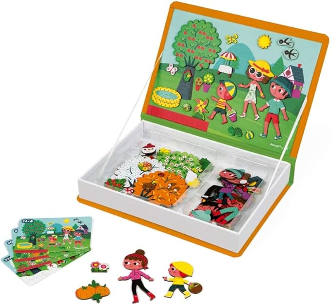 Janod 4 Seasons Magneti'Book - 115 Magnets for Season Play