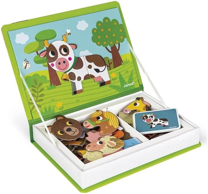 Janod Magneti'Book Animals - 30 Magnets & 10 Animal Cards