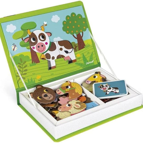 Janod Magneti'Book Animals - 30 Magnets & 10 Animal Cards