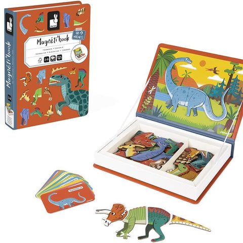 Janod Dinosaurs Magneti'Book - Magnetic Dino Mix-And-Match