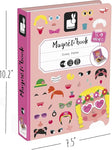 Janod Girls Crazy Faces Magneti'Book - 55 Magnets and 10 Cards