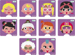 Janod Girls Crazy Faces Magneti'Book - 55 Magnets and 10 Cards