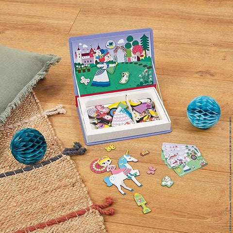 Janod Princesses Magneti'Book - 55 Magnets and 7 Cards Set