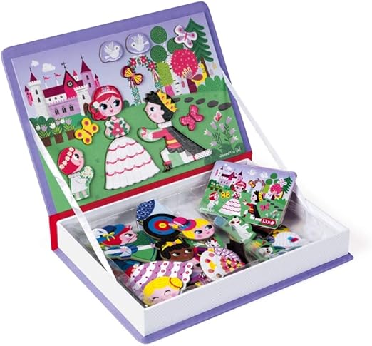 Janod Princesses Magneti'Book - 55 Magnets and 7 Cards Set