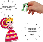 Janod Princesses Magneti'Book - 55 Magnets and 7 Cards Set