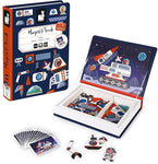 Janod Space Magneti'Book - 52 Magnets and 18 Cards for Kids