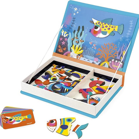 Janod Tropical Fish Magneti'Book - 30 Magnets and 10 Cards