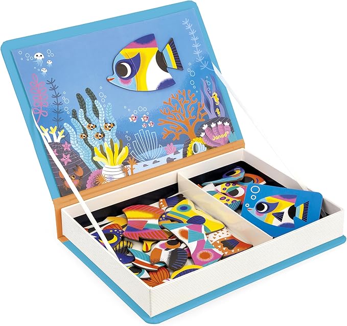 Janod Tropical Fish Magneti'Book - 30 Magnets and 10 Cards