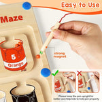 Magnetic Color and Number Maze