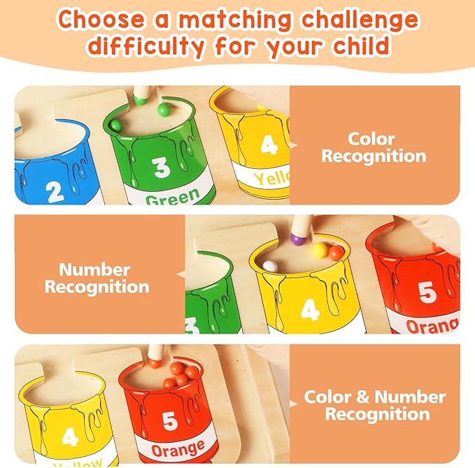 Magnetic Color and Number Maze