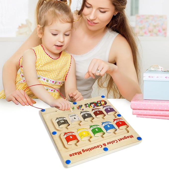 Magnetic Color and Number Maze