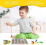 Magnetic Wooden Fishing Game with Alphabet & Numbers