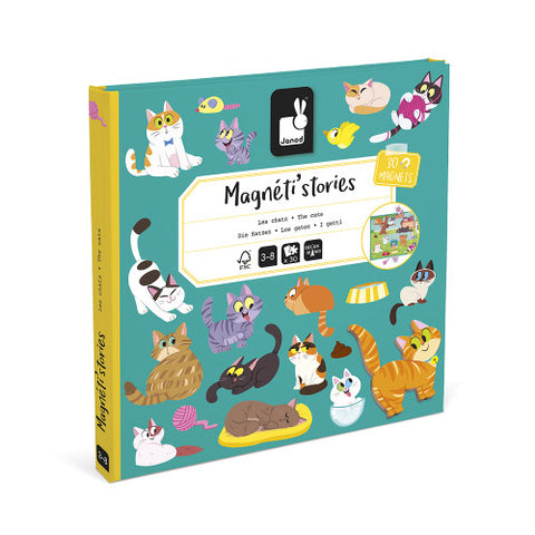 Janod Magneti'Stories Cats - 30 Magnets for Creative Story Play