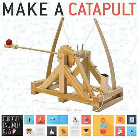 Wooden Catapult Kit - Build Da Vinci'S Classic Launcher