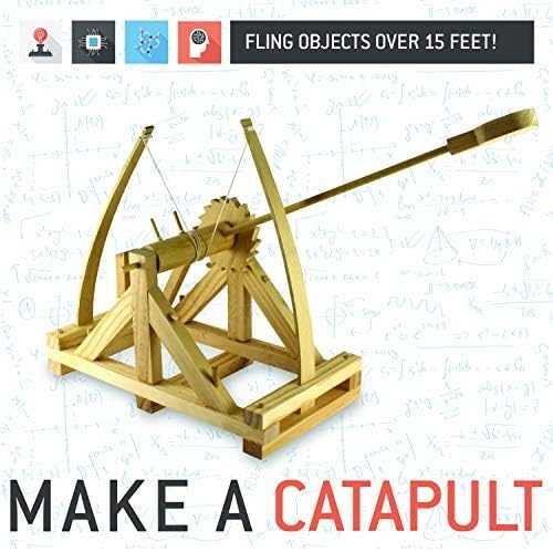 Wooden Catapult Kit - Build Da Vinci'S Classic Launcher